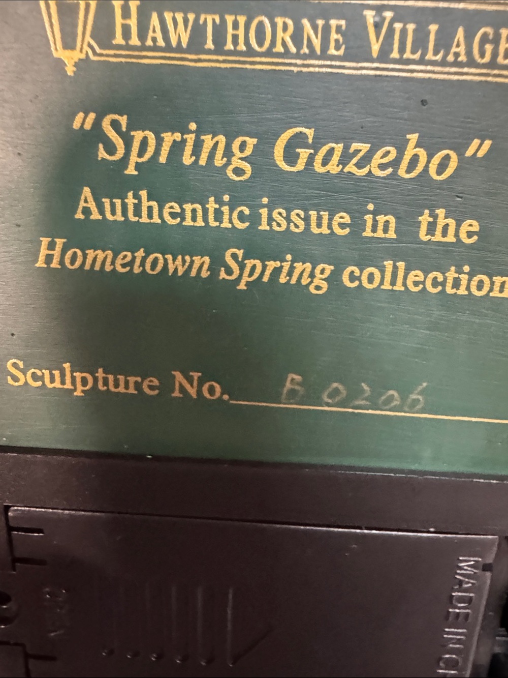 Illuminated Hawthorn Village Gazebo Garden Figurine Thomas Kinkade - Picture 8 of 12